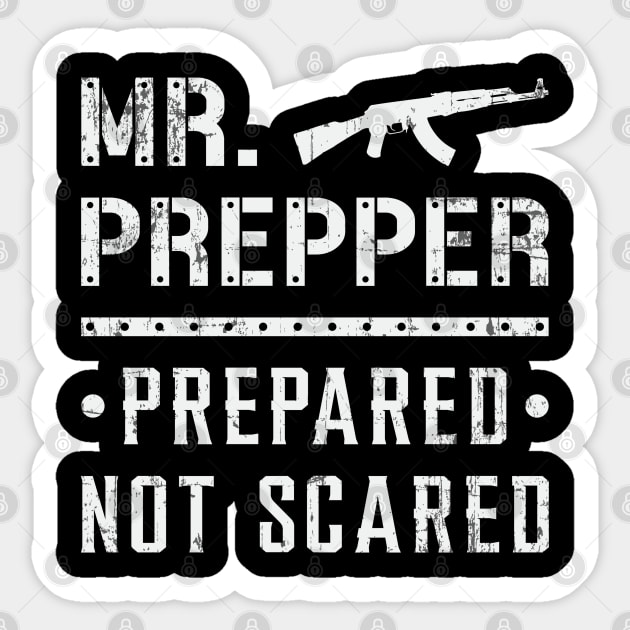 Prepper Doomsday Survival Prepping Virus Gift Sticker by T-Shirt.CONCEPTS